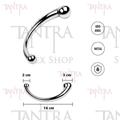 Anal plug doble punta de metal